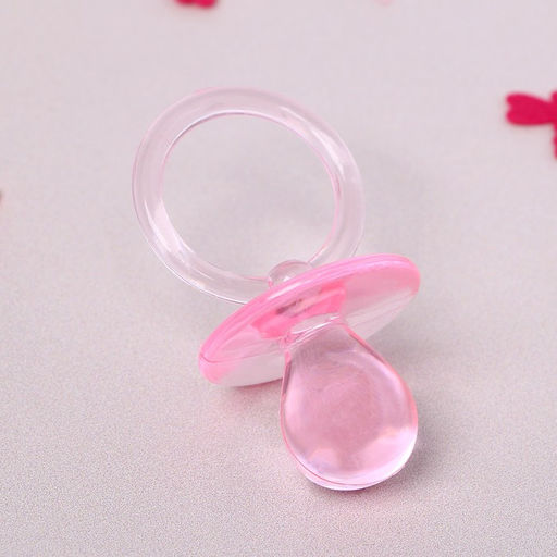 Цена за 2 шт. Топпер для торта «Пустышка», 6 см, набор 3 шт., розовый