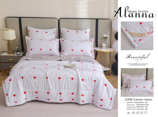 Одеяло Alanna Beautiful с простыней и наволочками ODALAC009 Евро