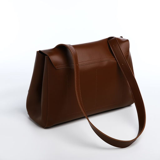 Сумка-мессенджер на клапане, цвет коричневый - Simaland фото 2