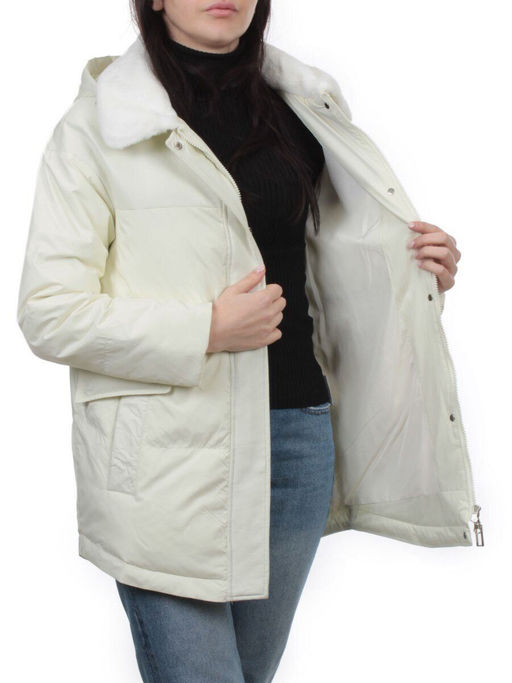 M24-212 MILK Куртка демисезонная женская (100 гр. холлофайбер) - Fashion фото 7