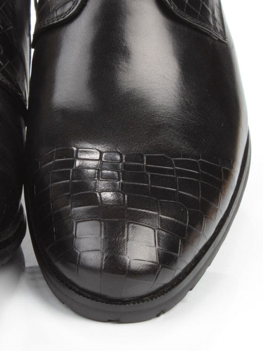 01-H9001-B75-SW3 BLACK Ботинки демисезонные мужские (натуральная кожа) размер 6UK - 40 российский