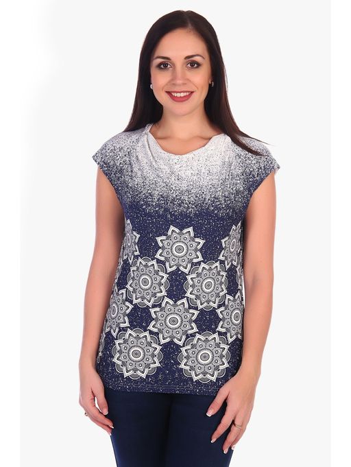 Деми футболка женская (голубой)* - Lovetex фото 6