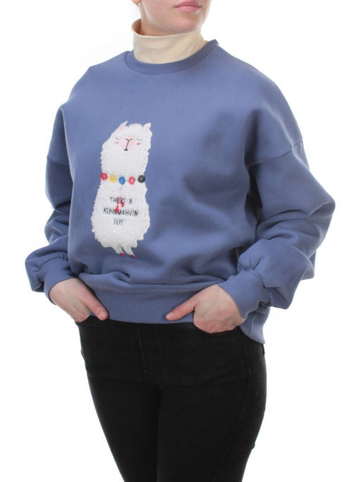 D-5627 Толстовка с высоким горлом (27% хлопок, 70% полиэстер, 3% вискоза)