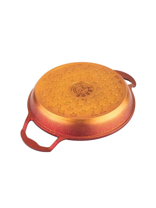 Омлетница без крышки 24х4,2 см (1,5 л) с АПП,цвет:красный/золотой,арт.2050-RD/GD-24. - D.L.K. фото 3