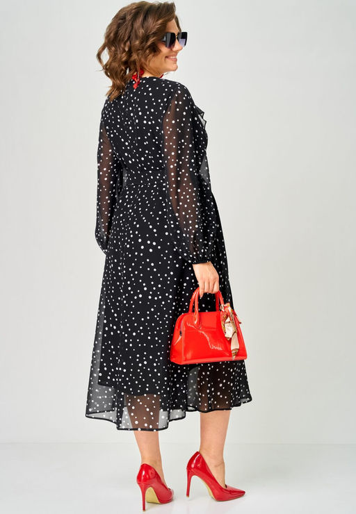 Платье EVA GRANT 7177С горох