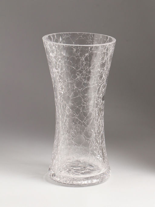 Ваза стекло настольная "Паутинка" талия, 20х10 см, прозрачный