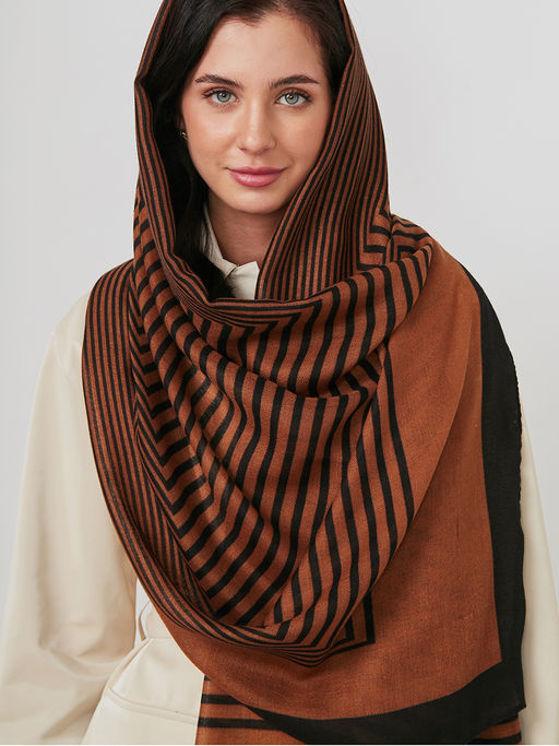 Большой, мягкий, тонкий и очень нежный двусторонний палантин - Tantino фото 8