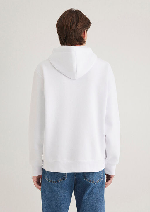 Miav Bask?l? Kapusonlu Sweatshirt - Mavi фото 5