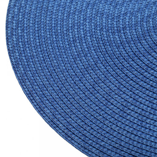 Салфетка под горячее (термосалфетка) Круглая д38см, ПВХ, цвет - синий (Китай) - Домашняя мода фото 3