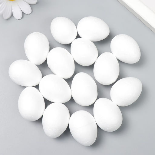 Пенопластовые заготовки для творчества «Эллипсы. Яйца» набор 15 шт., 3.5 см