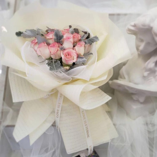 Пленка для цветов «Послание», сиреневый, 0.6×10 м