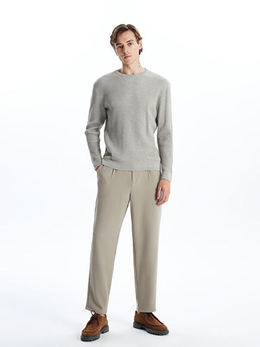 Bisiklet Yaka Erkek Triko Kazak