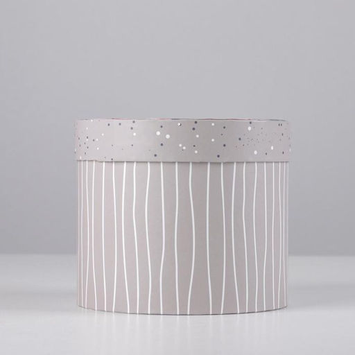 Коробка подарочная круглая Цветы, 14 16 см - Дарите счастье фото 2