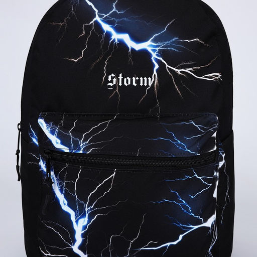 Рюкзак молодежный Storm, 29х12х37, отд на молнии, н/карман, чёрный - Nazamok фото 4