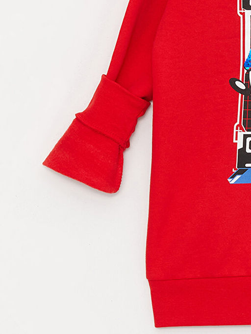Sonic Bask?l? ?ift Y?nl? Payetli Erkek ?ocuk Hoodie - Waikiki фото 3