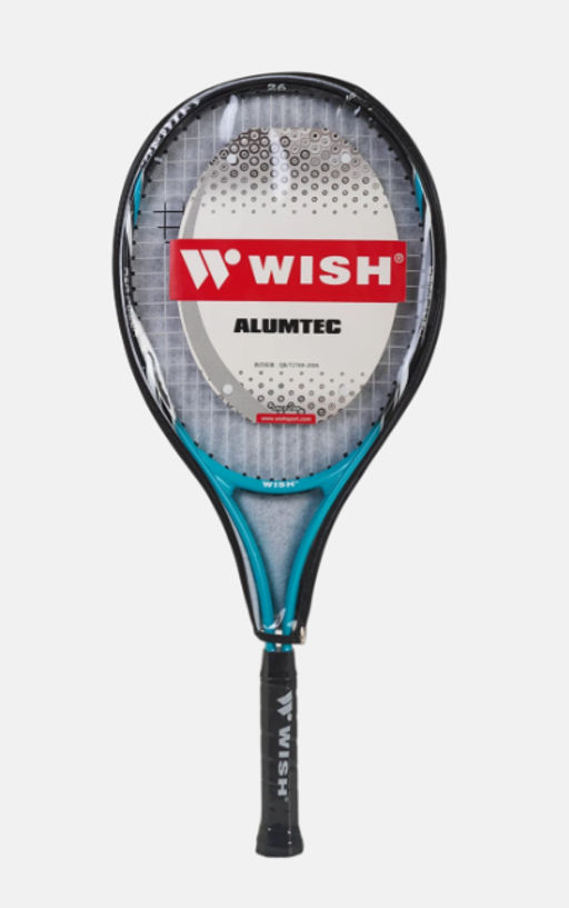 Ракетка для большого тенниса WISH AlumTec 2599 26, бирюзовый  фото 5
