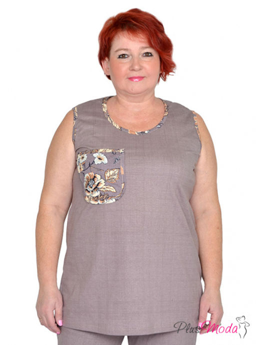 Майка Модель №1509 размеры 44-84 - Plusmoda фото 6