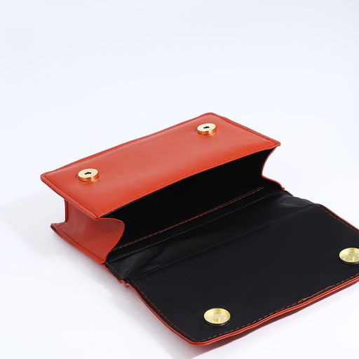 Сумка мессенджер на молнии, цвет рыжий - Simaland фото 5