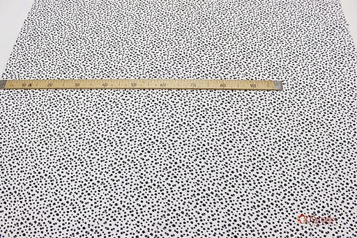 Импорт.хлопок Жатка Цветочная легкость (черные цветочки), СОРТ2, ш.1.30м, хлопок-100%, 80гр/м.кв - Купава фото 5