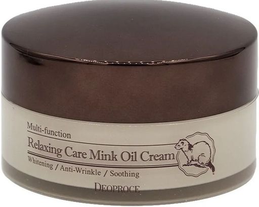 DEOPROCE RELAXING CARE MINK OIL CREAM Антивозрастной успокаивающий крем для лица с жиром норки фото 2