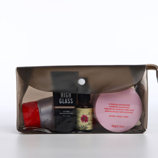 Цена за 2 шт. Косметичка на кнопке для бассейна, с ручкой, чёрная/прозрачная - Simaland фото 2