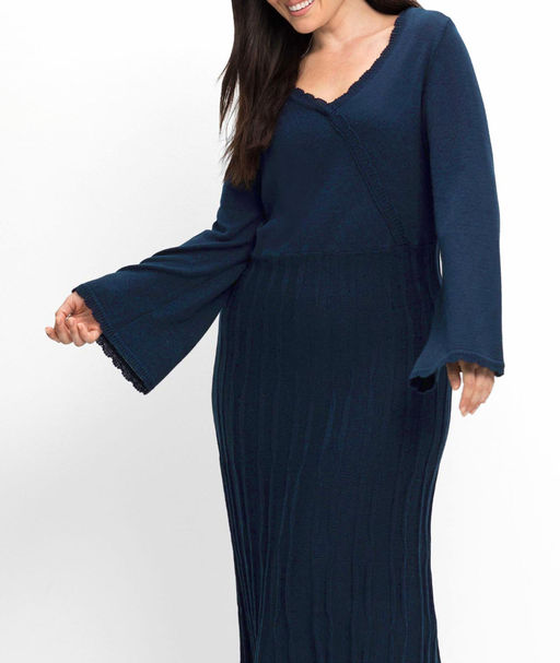 Платье, синее - Sheego фото 3