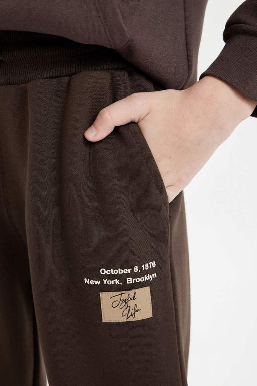 Спортивные штаны с принтом для мальчиков - Defacto фото 5