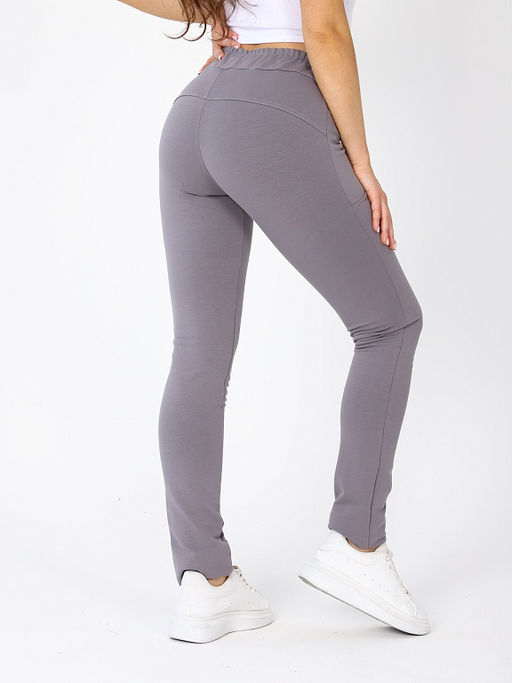 Спортивные брюки женские футер 2-нитка цвет Серый - Амавес-текстиль фото 9