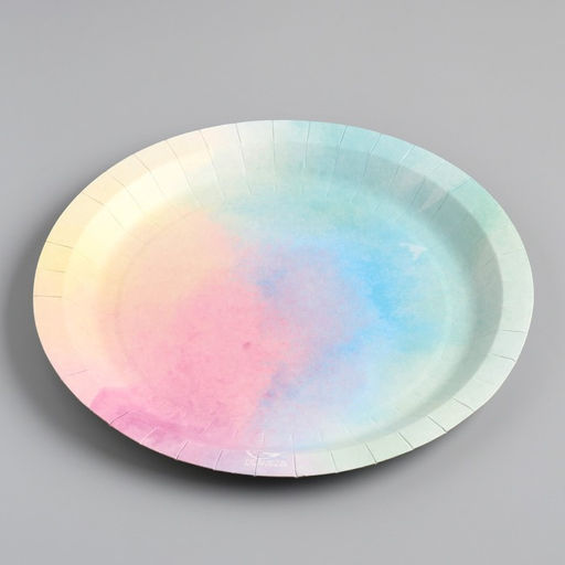 Цена за 100 шт. Тарелка одноразовая Радуга ламинированная, картон, 23 см - Simaland фото 2