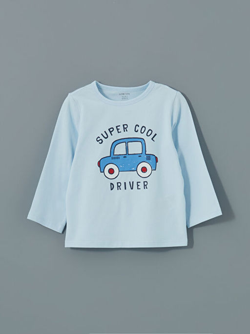 Bisiklet Yaka Erkek Bebek Pijama Tak?m? 2li