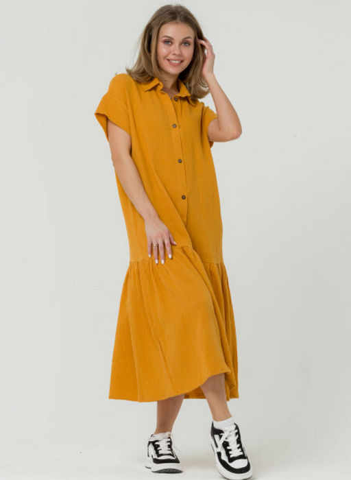 МУСЛИН, Платье на пуговицах - Knitka wear фото 7