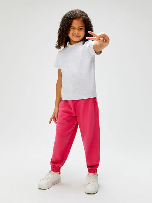 ACOOLA / Футболка детская для девочек Hart серый меланж  фото 2