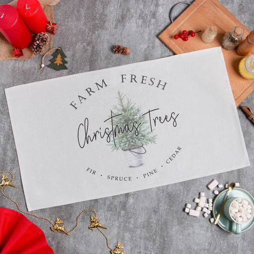 Полотенце Этель Christmas tree 40х73 см, 100% хл, саржа 190 гр/м2