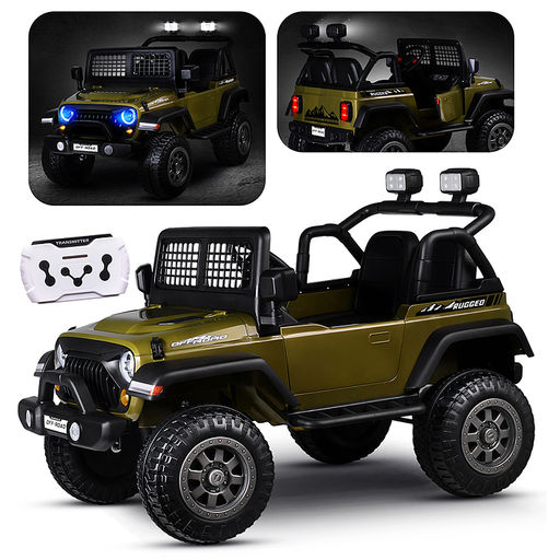 Электромобиль детский "Городской внедорожник" (цвет зеленый)