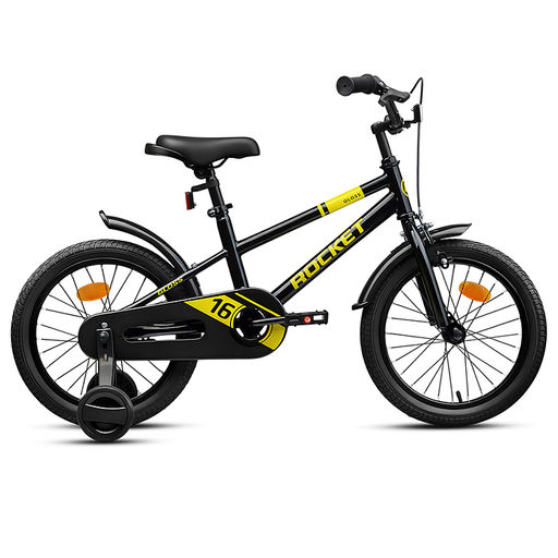 Велосипед 16" Rocket Gloss, цвет черный