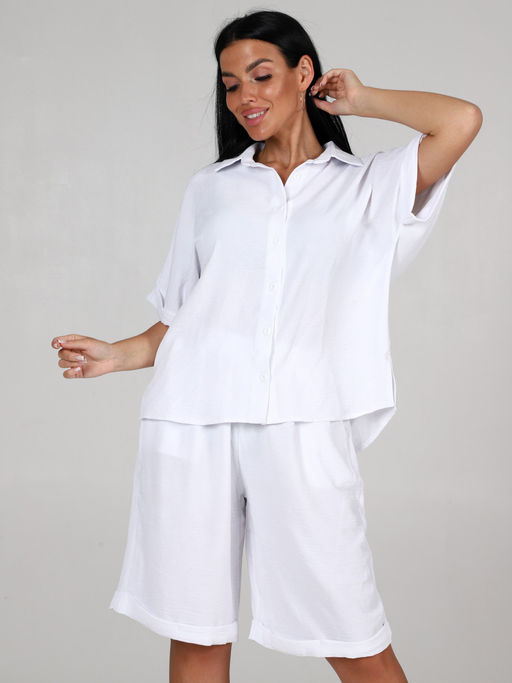 566 ЖЕНСКИЙ КОСТЮМ (Белый) - А-дина фото 3