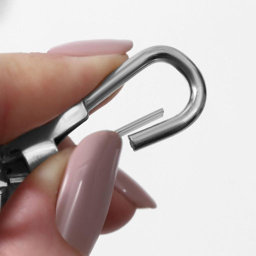 Карабин металлический, 50 45 мм / 38 3 мм, 10 шт, цвет серебряный - Арт узор фото 3