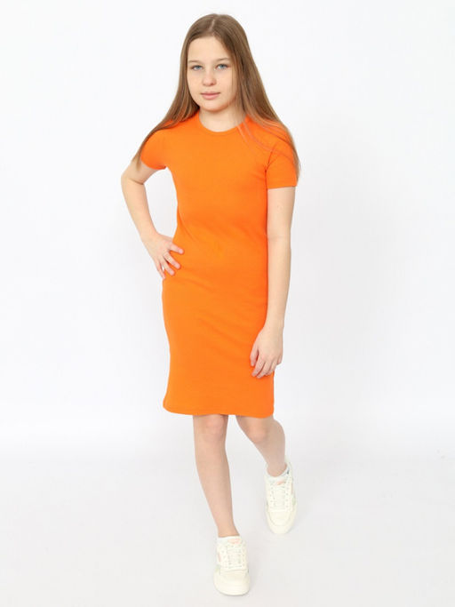 CRB wear/CSJG 63817-29-409 Платье для девочки,оранжевый/Ex.Cherubino фото 2