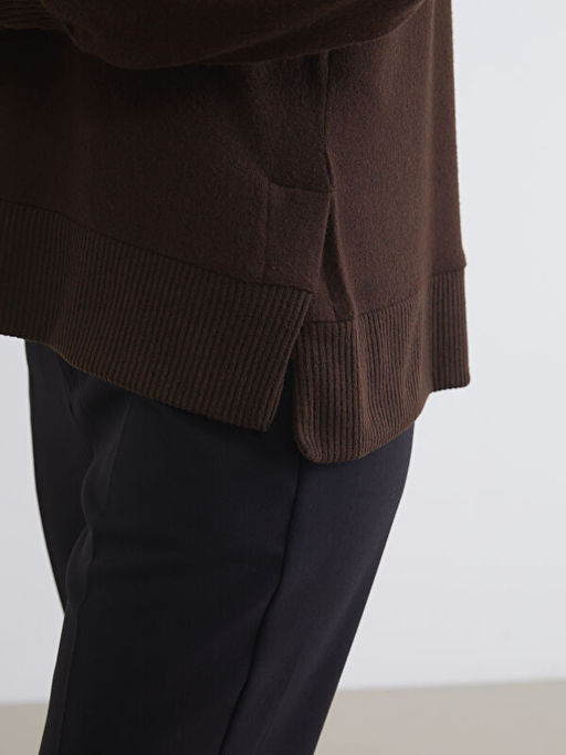 Bisiklet Yaka Oversize Kad?n Sweatshirt