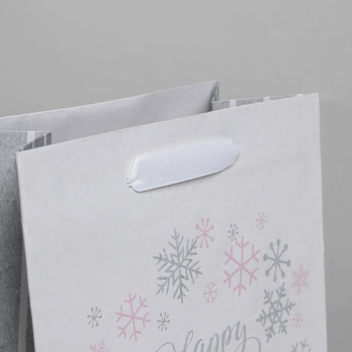 Пакет крафтовый вертикальный Happy new year!, 12 15 5,5 см - Дарите счастье фото 2