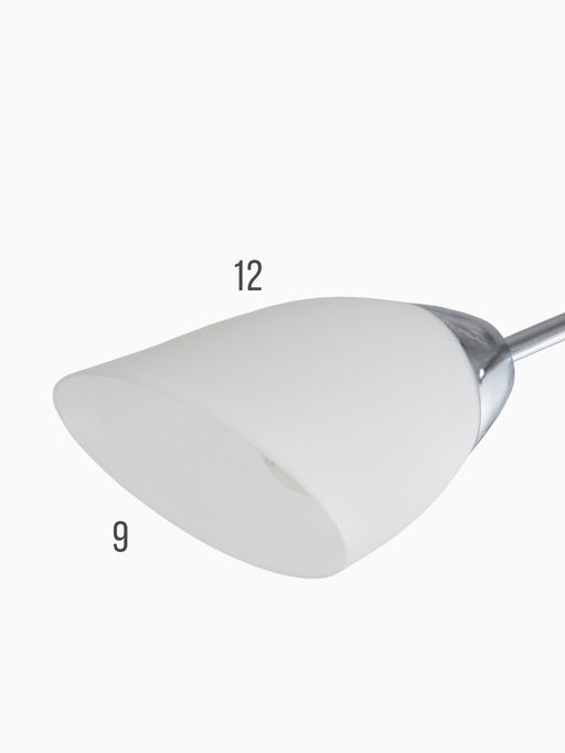 Люстра 50788/3, 3×60 Вт, E27, 60×60×17 см, белый