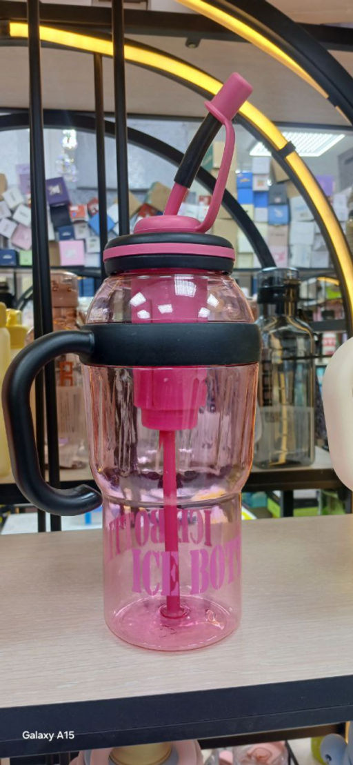 Бутылка для воды с трубочкой в ассортименте (1200 мл) (3460) - Мой органайзер фото 2