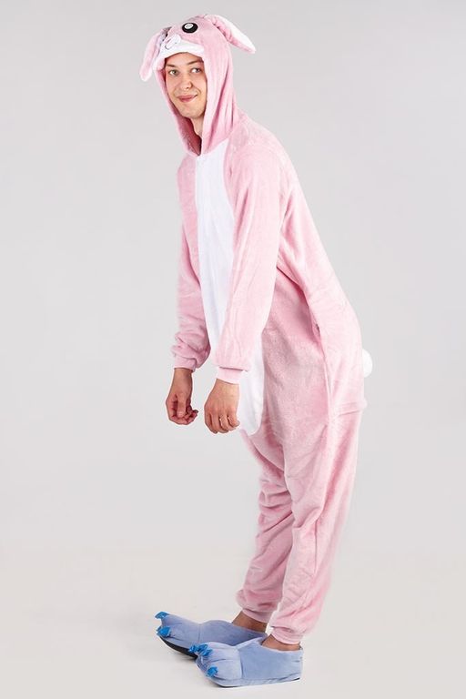 Пижама кигуруми Зайка розовый
