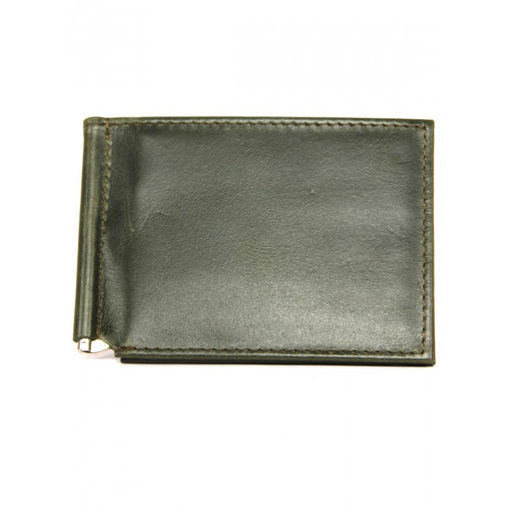 Зажим для купюр Croco-зк-301 (6 карм) натуральная кожа зеленый тем пулл-ап (205) 262758  фото 2