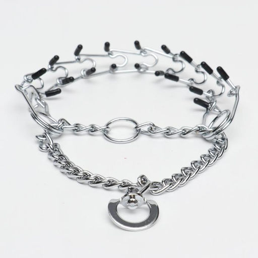 Ошейник - полуудавка строгий с защитными колпачками, 2,5 мм х 45 см - Пижон фото 2