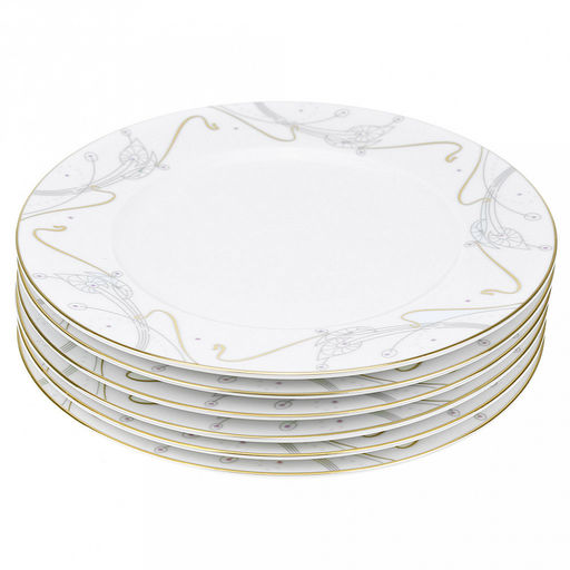 Тарелка мелкая фарфоровая "Арт-Нуво" д270мм, форма "Margo", набор 6шт, "Czech gold hands bohemia" (Чешская Республика)