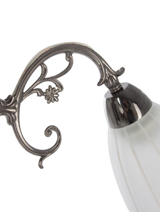 Люстра ЭкономСвет 4671/5AN, 5×40 Вт, E27, 55×55×33 см, цвет чёрный хром