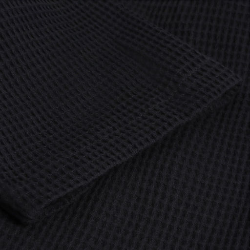 Халат вафельный женский SL HOME: Boho «Дарк Маре», размер M, хлопок 100%, чёрный