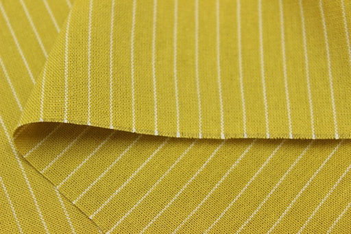 Пестрядь Средняя полоска на св.золотисто-оливковом, СОРТ2, ш.1.40м, хл-95%, п/э-5%, 140гр/м.кв - Купава фото 4