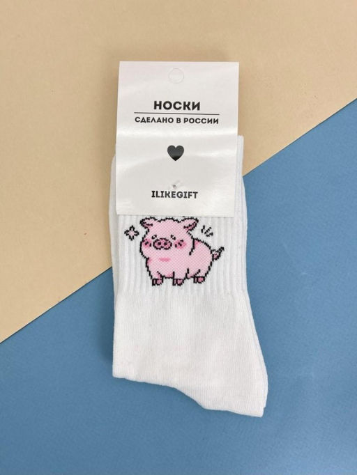 Носки Pig shining, цвет белый, мужские/женские р. 35-40